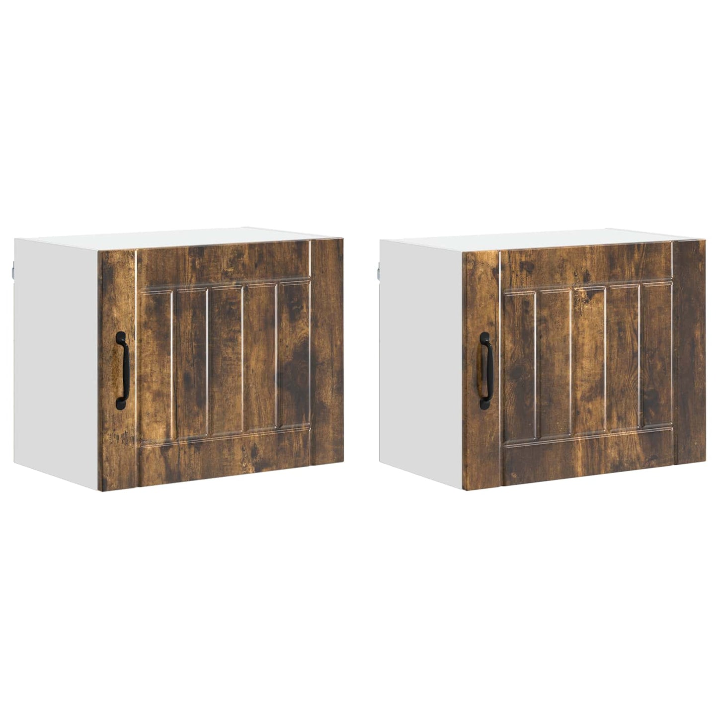 Armadietto a muro LUCCA 2 pcs Rovere Fumo 50 x 31 x 40 cm | homemem39