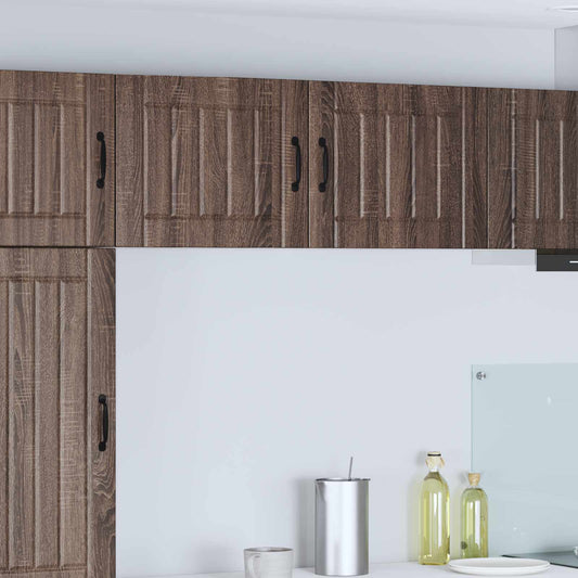 Armadietto a muro LUCCA 2 pcs Rovere Marrone 50 x 31 x 40 cm | homemem39