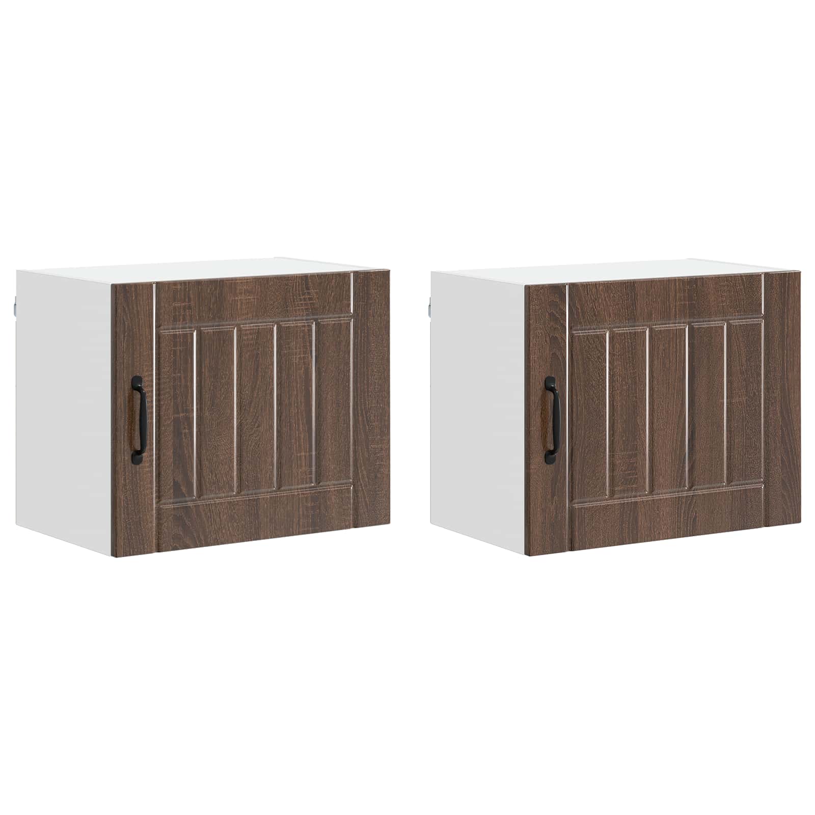 Armadietto a muro LUCCA 2 pcs Rovere Marrone 50 x 31 x 40 cm | homemem39