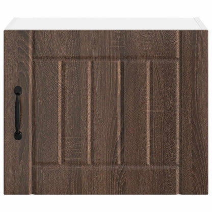 Armadietto a muro LUCCA 2 pcs Rovere Marrone 50 x 31 x 40 cm | homemem39