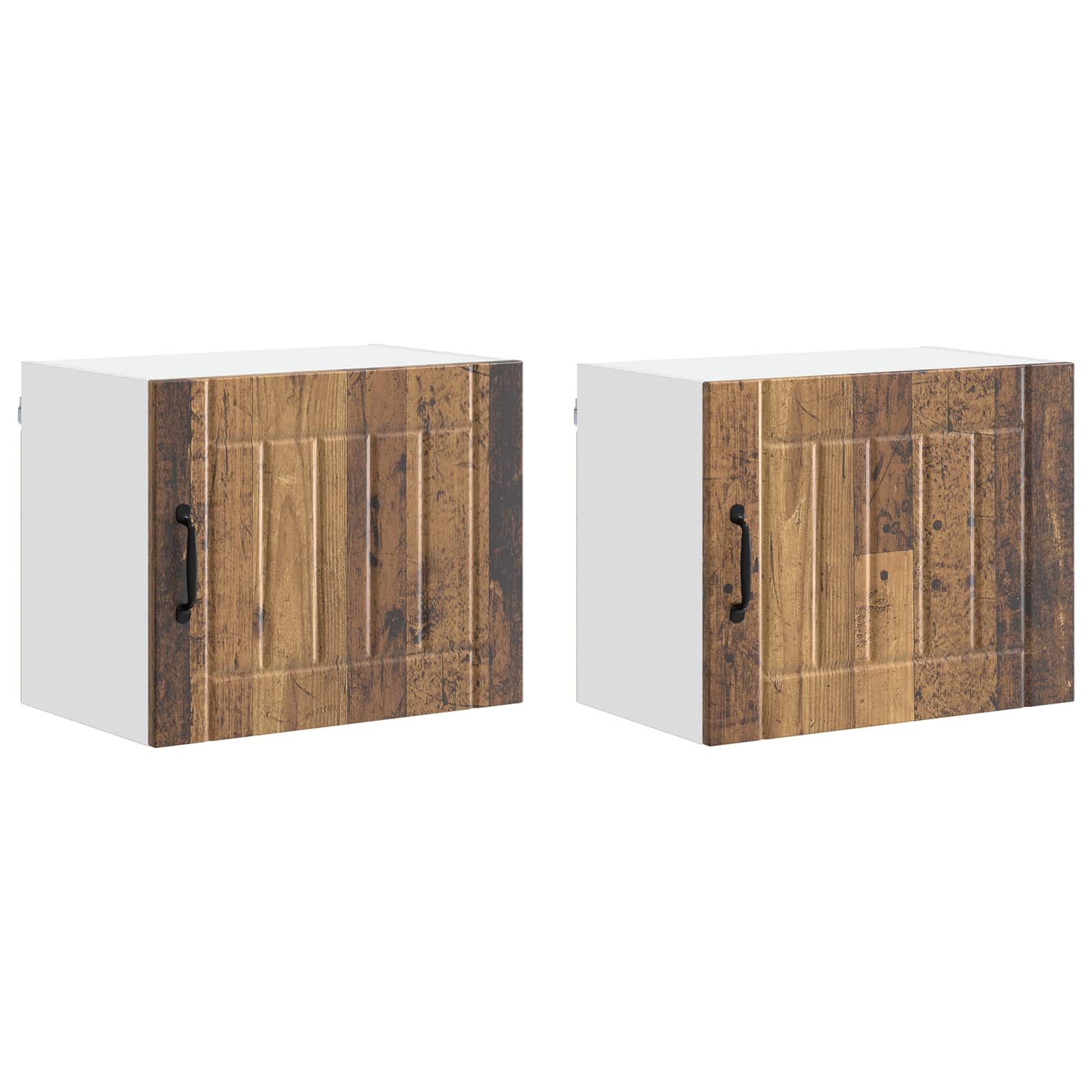 Armadietto a muro LUCCA 2 pcs Legno antico 50 x 31 x 40 cm | homemem39
