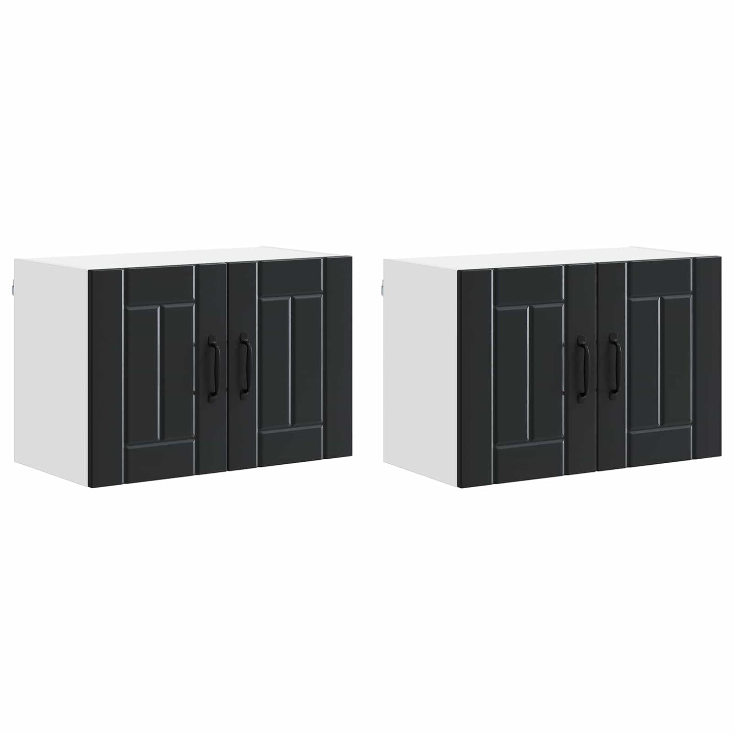 Armadietto a muro LUCCA 2 pcs Nero 60 x 31 x 40 cm | homemem39