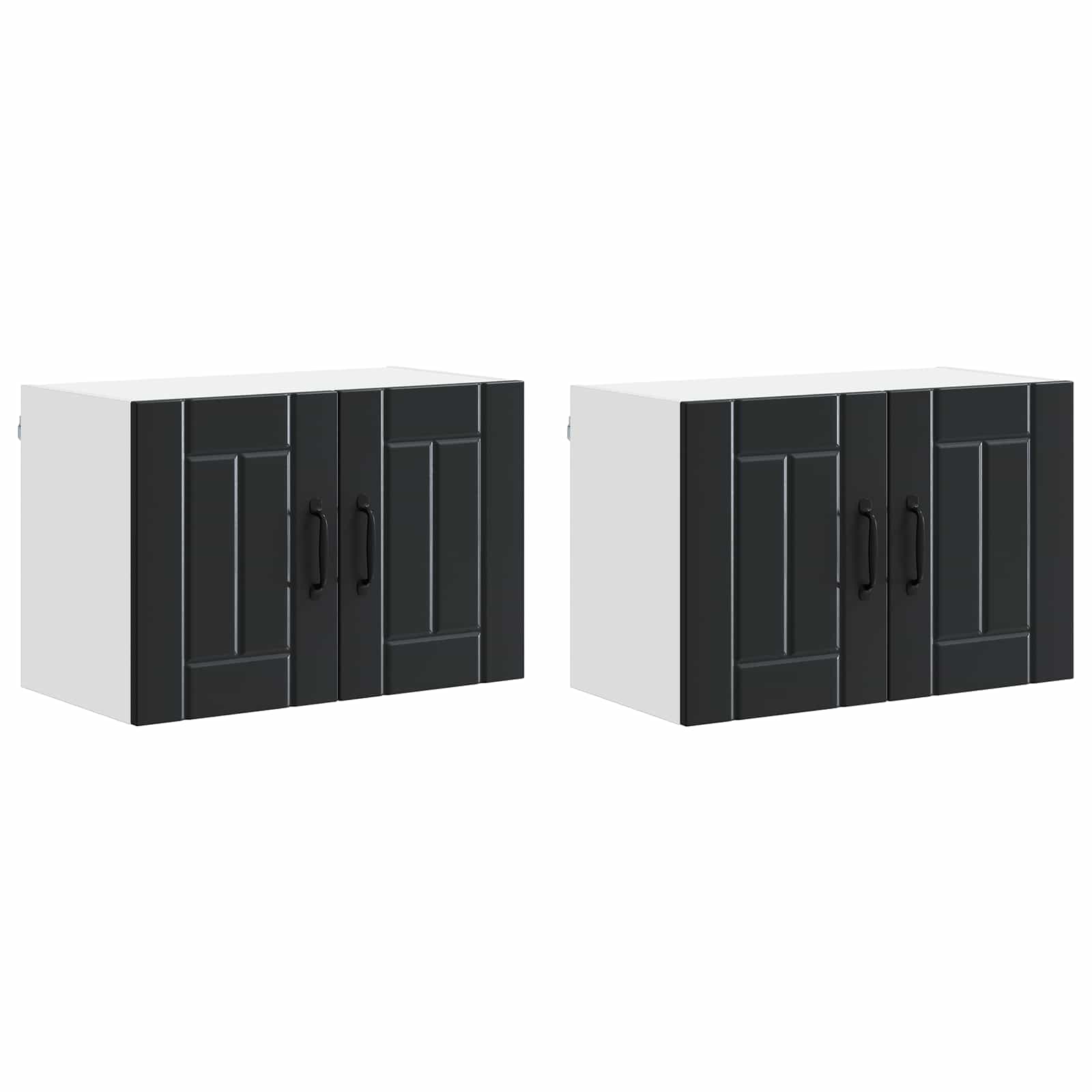 Armadietto a muro LUCCA 2 pcs Nero 60 x 31 x 40 cm | homemem39