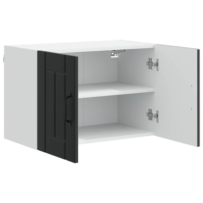 Armadietto a muro LUCCA 2 pcs Nero 60 x 31 x 40 cm | homemem39