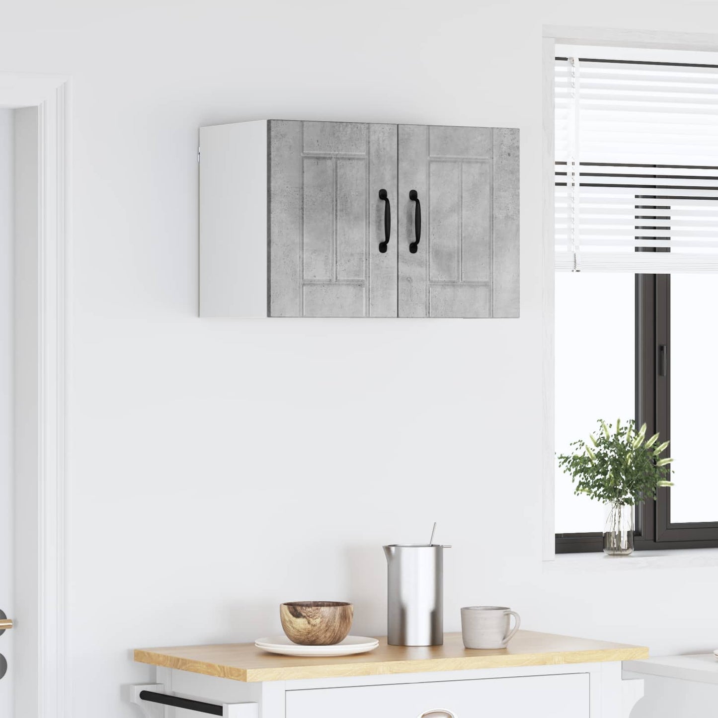 Armadietto a muro LUCCA Grigio Cemento 60 x 31 x 40 cm | homemem39