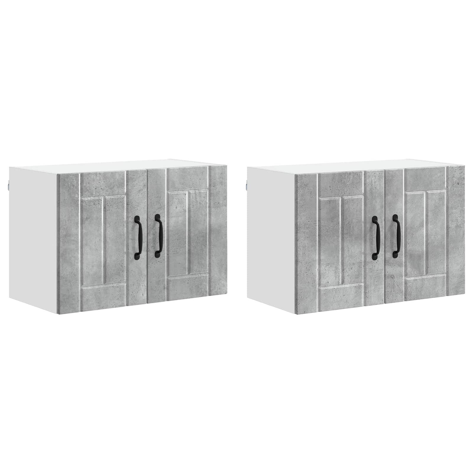 Armadietto a muro LUCCA 2 pcs Grigio Cemento 60 x 31 x 40 cm | homemem39