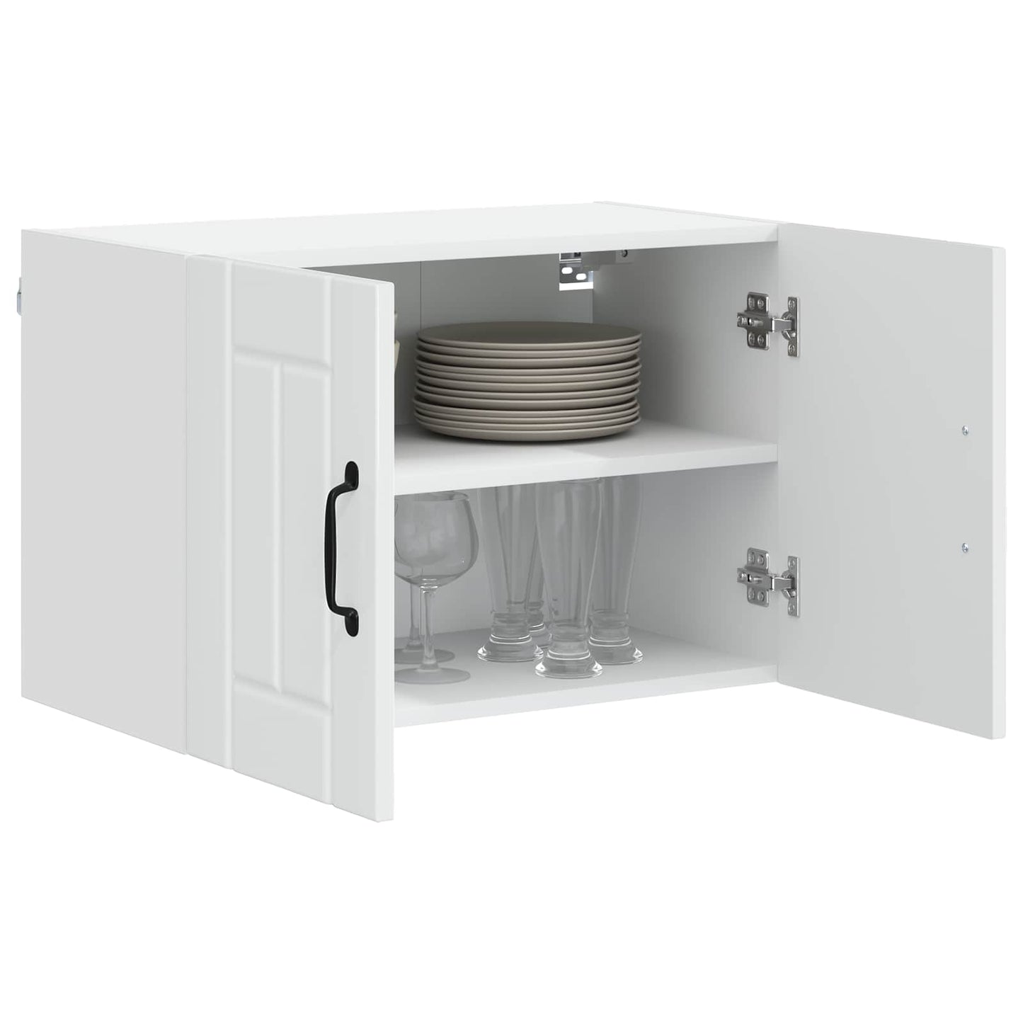 Armadietto a muro LUCCA 2 pcs Bianco Lucido 60 x 31 x 40 cm | homemem39