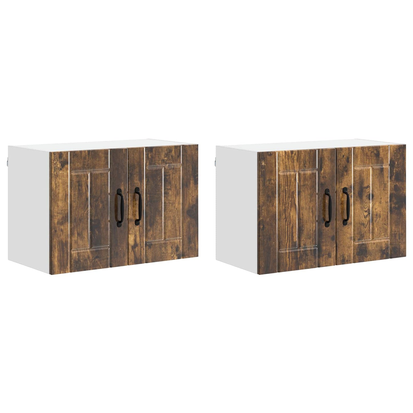 Armadietto a muro LUCCA 2 pcs Rovere Fumo 60 x 31 x 40 cm | homemem39