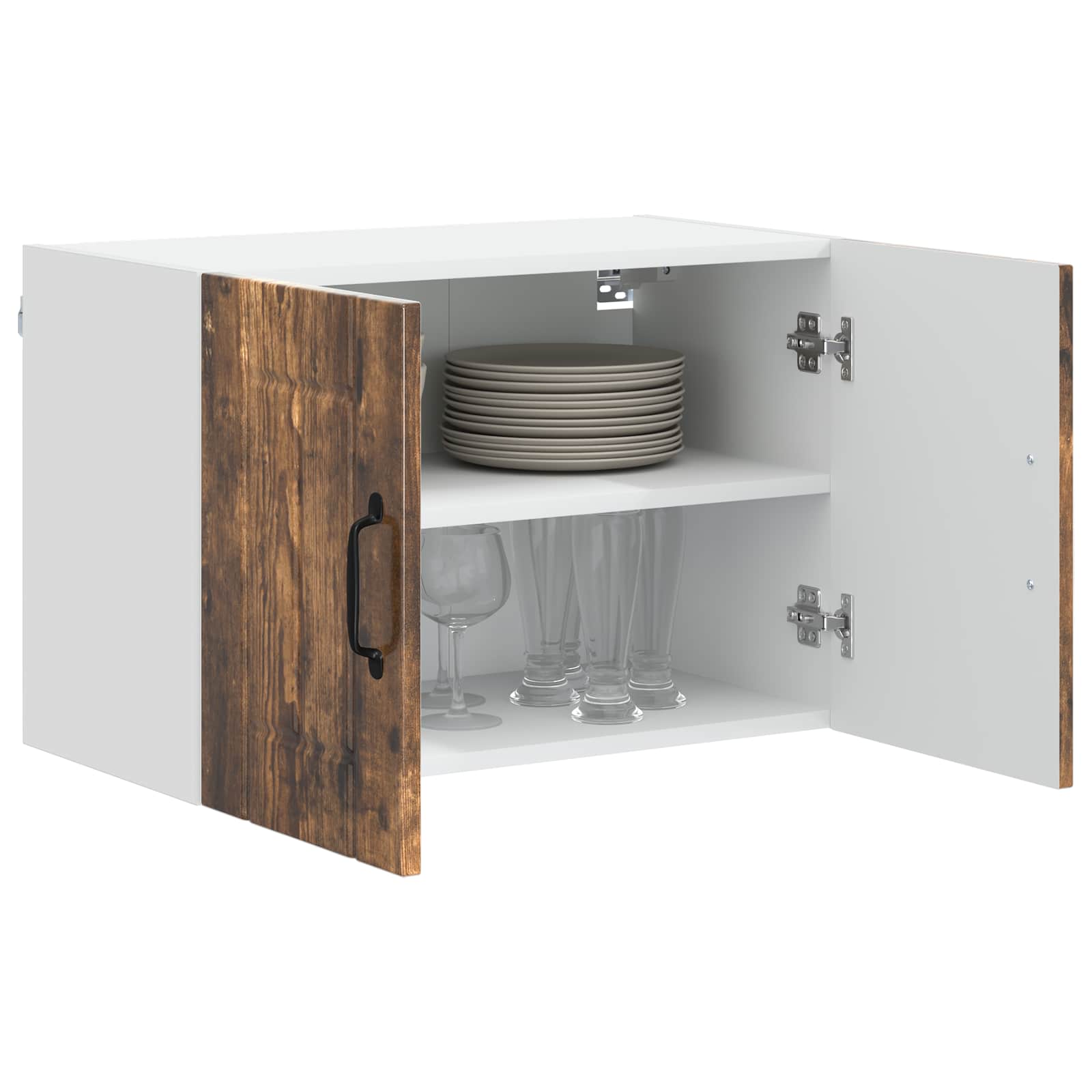 Armadietto a muro LUCCA 2 pcs Rovere Fumo 60 x 31 x 40 cm | homemem39