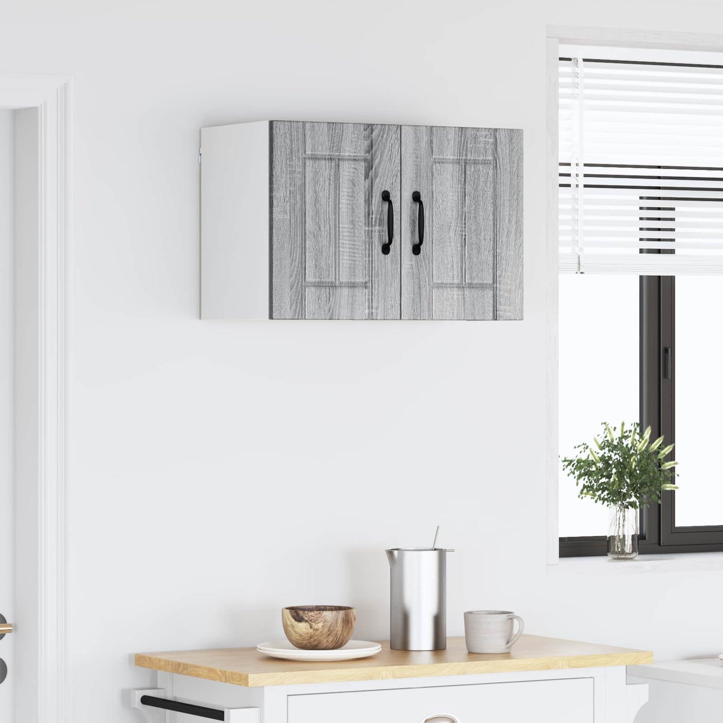 Armadietto a muro LUCCA Grigio Sonoma 60 x 31 x 40 cm | homemem39