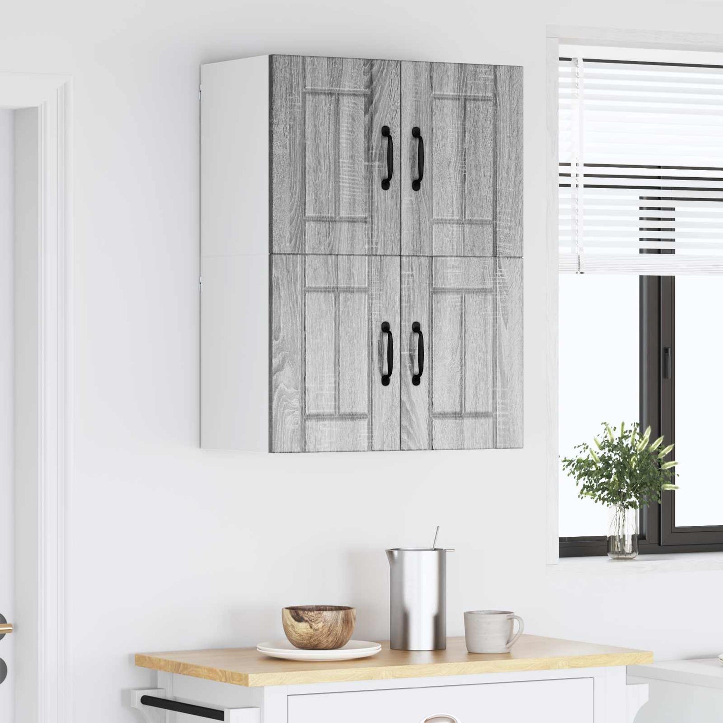 Armadietto a muro LUCCA 2 pcs Grigio Sonoma 60 x 31 x 40 cm | homemem39