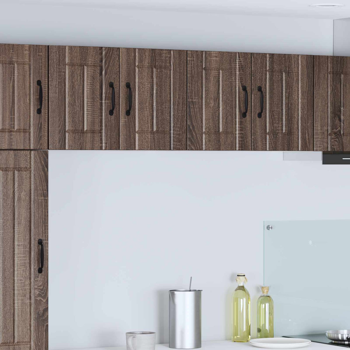 Armadietto a muro LUCCA 2 pcs Rovere Marrone 60 x 31 x 40 cm | homemem39