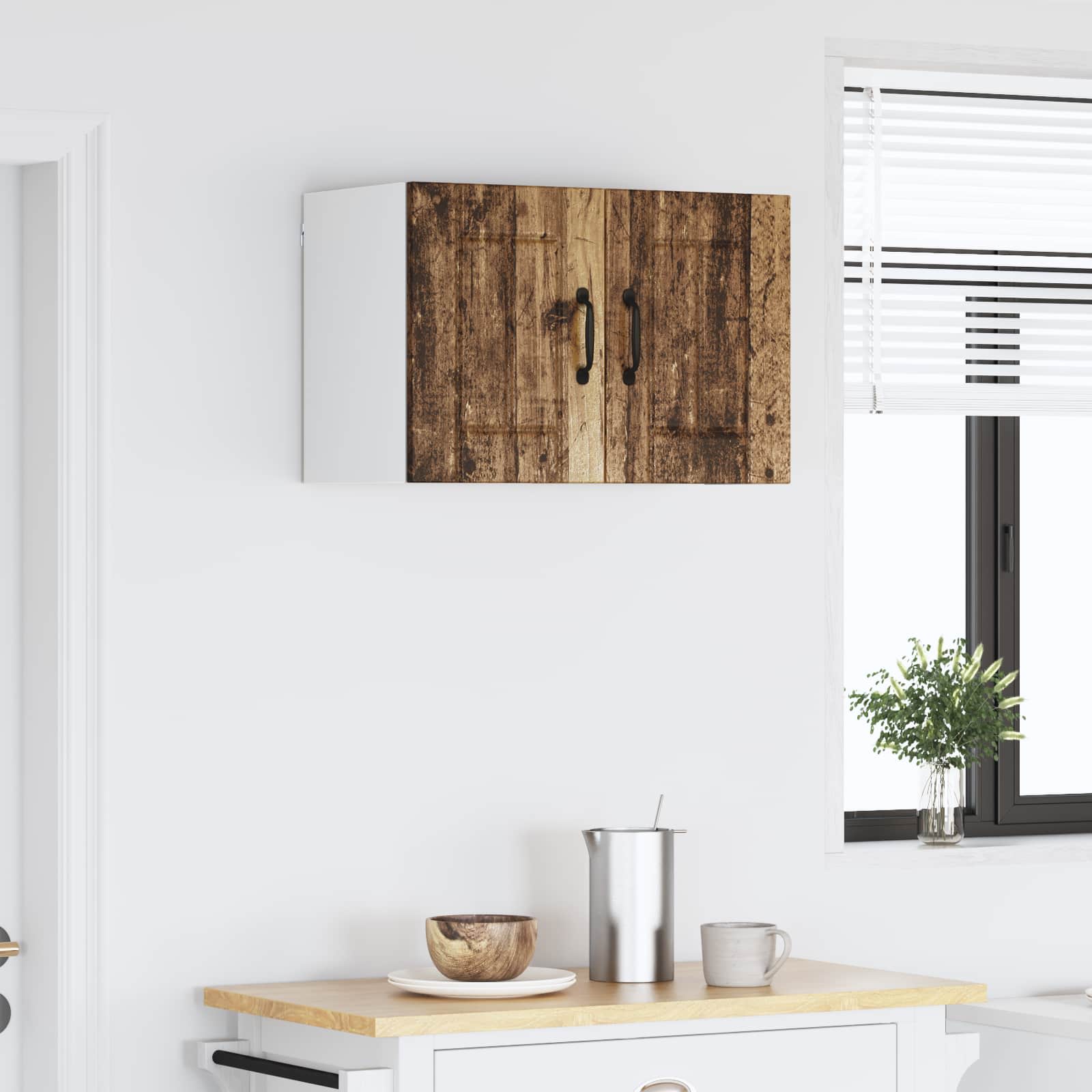 Armadietto a muro LUCCA Legno antico 60 x 31 x 40 cm | homemem39