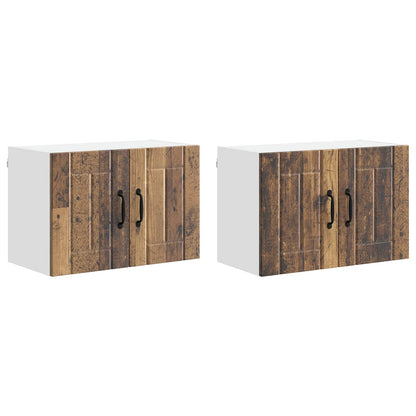 Armadietto a muro LUCCA 2 pcs Legno antico 60 x 31 x 40 cm | homemem39