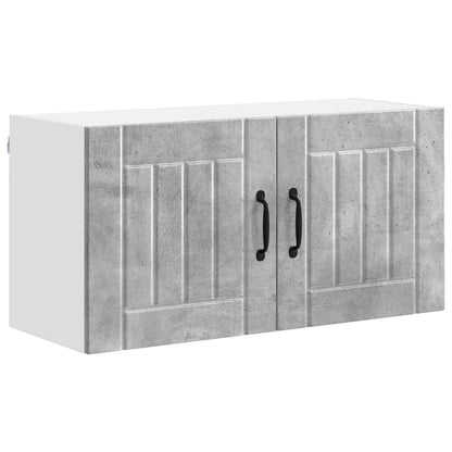 Armadietto a muro LUCCA Grigio Cemento 80 x 31 x 40 cm