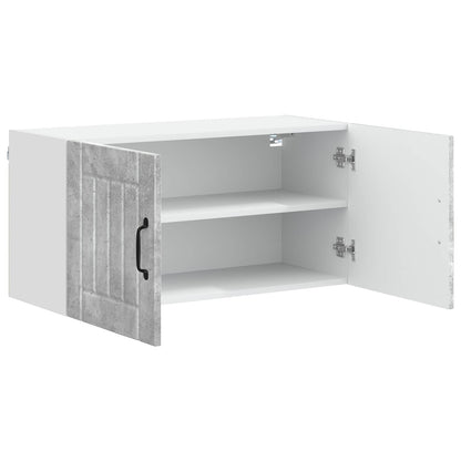 Armadietto a muro LUCCA Grigio Cemento 80 x 31 x 40 cm