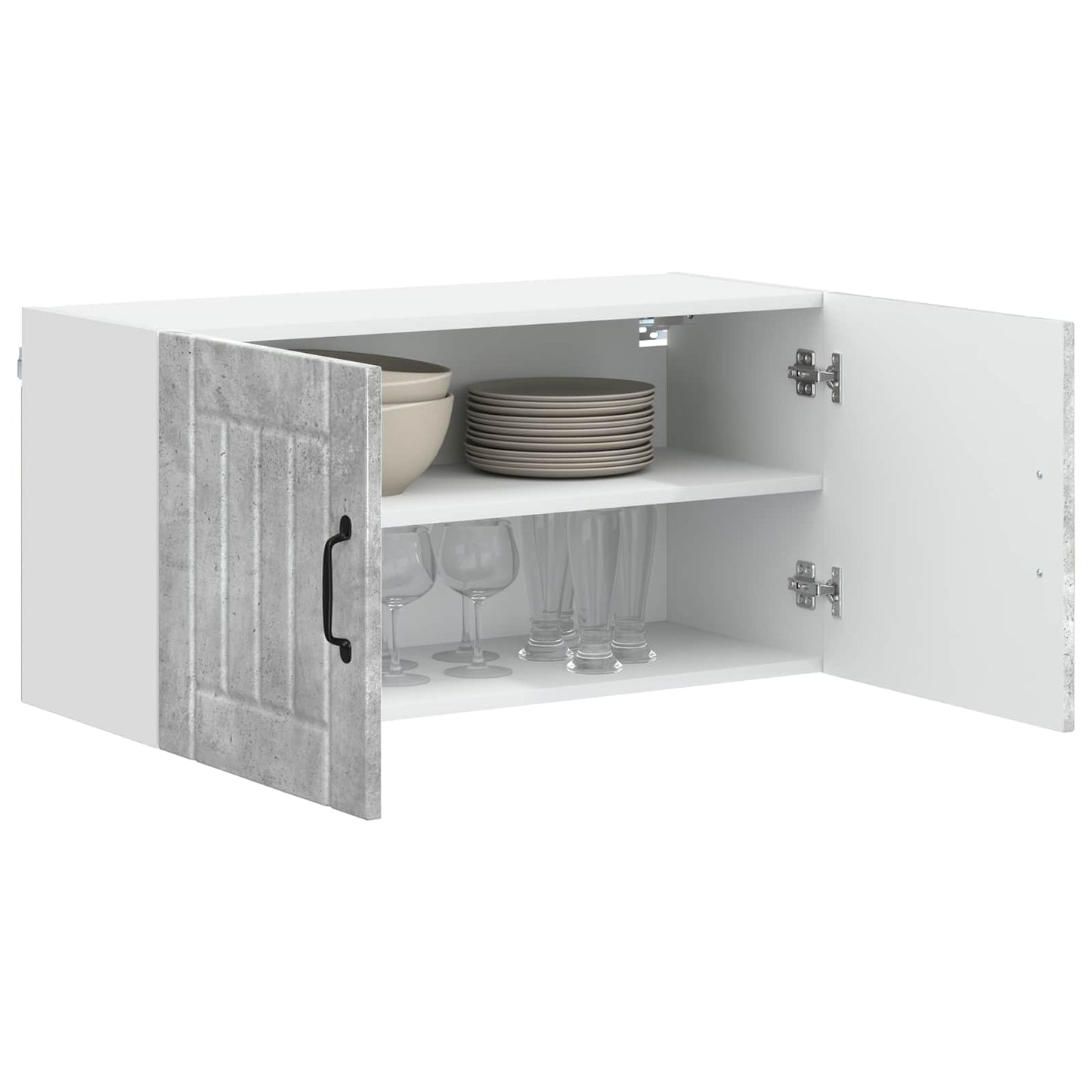 Armadietto a muro LUCCA Grigio Cemento 80 x 31 x 40 cm