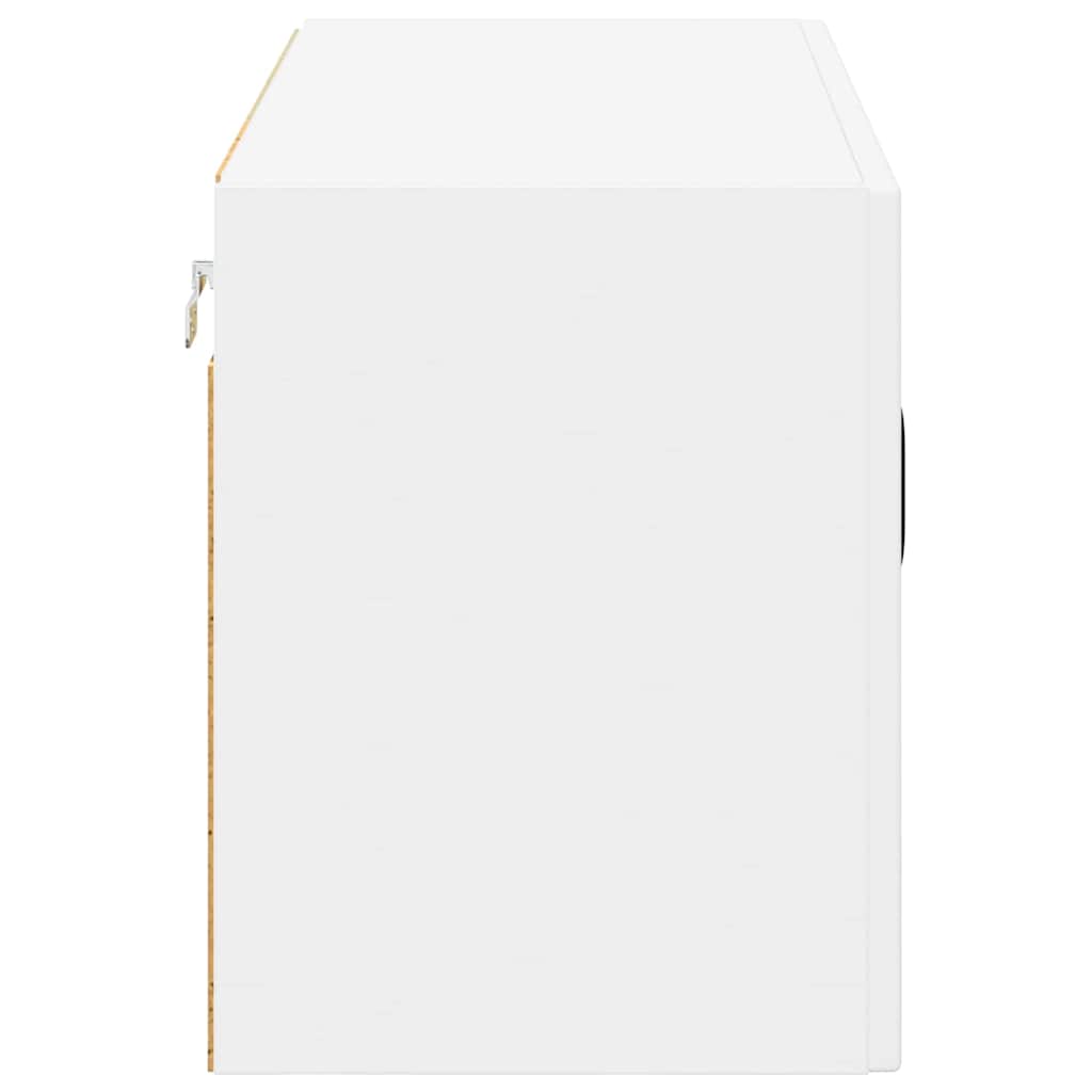 Mobile in vetro da parete LUCCA Bianco 80 x 31 x 40 cm