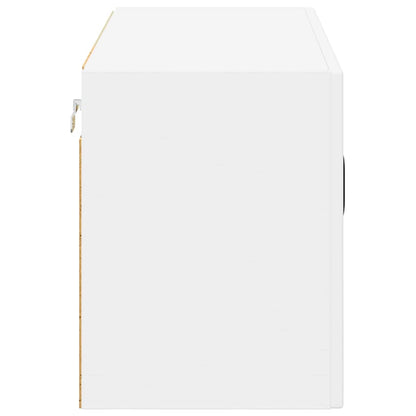 Mobile in vetro da parete LUCCA Bianco 80 x 31 x 40 cm