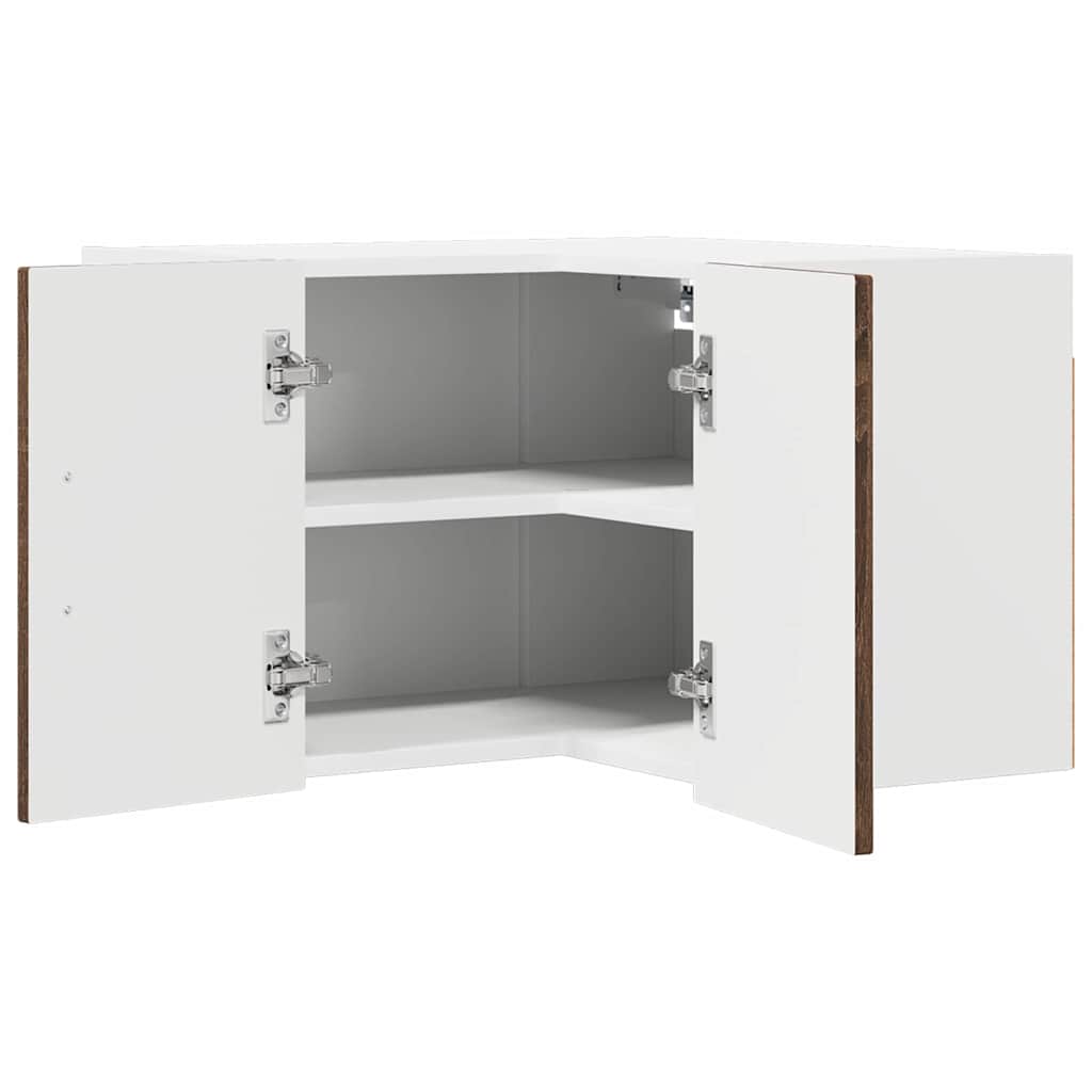 Mobile angolare per parete LUCCA Rovere Marrone 57 x 57 x 40 cm