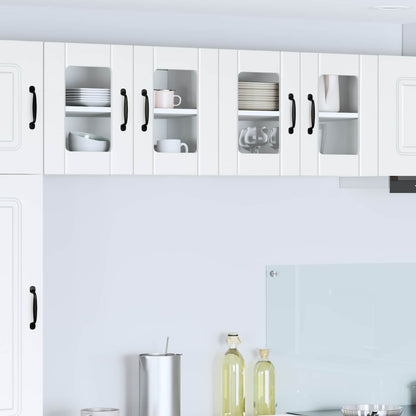 Mobile in vetro da parete LUCCA 2 pcs Bianco 60 x 31 x 40 cm