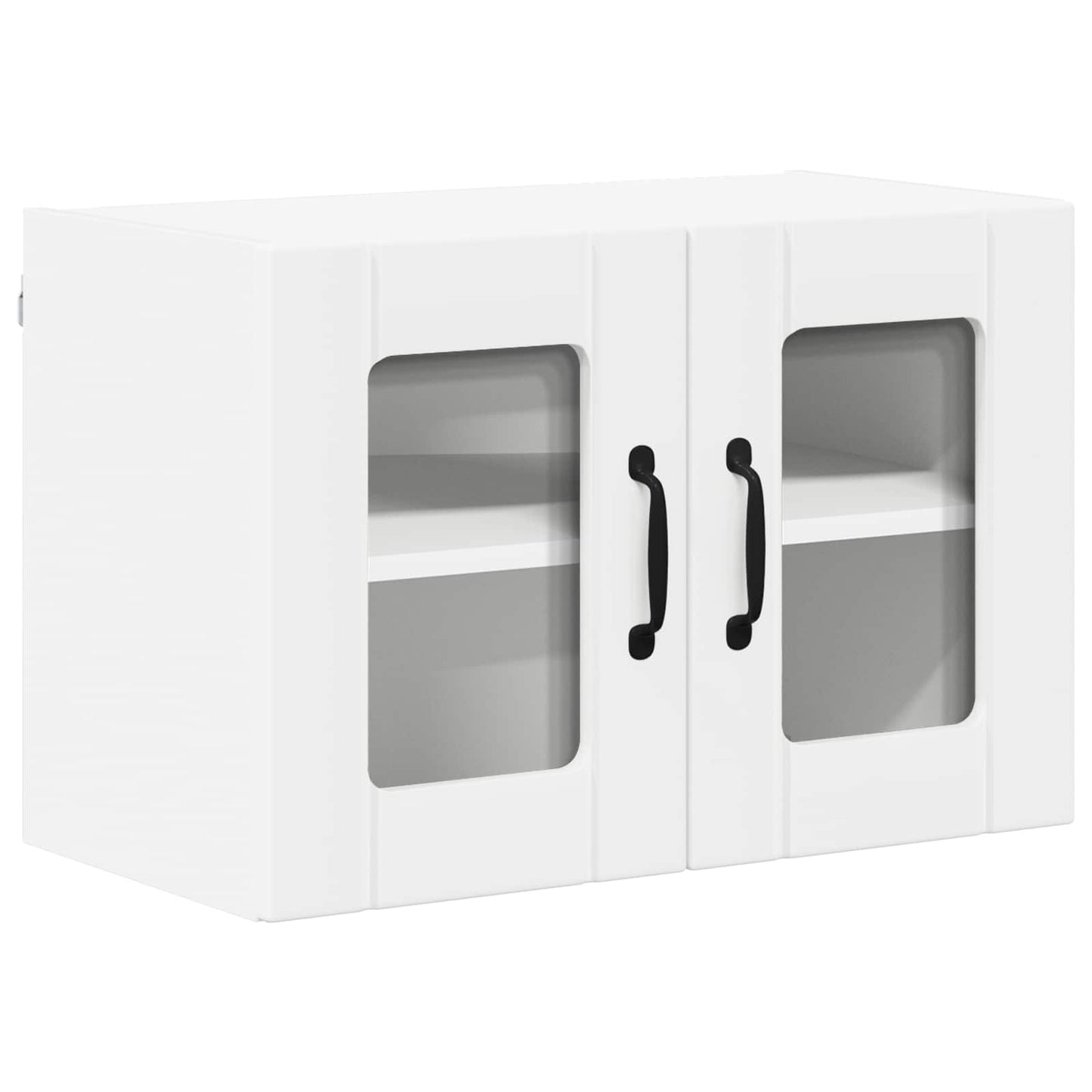 Mobile in vetro da parete LUCCA 2 pcs Bianco 60 x 31 x 40 cm
