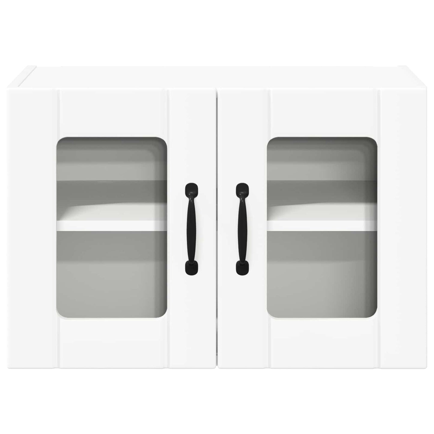 Mobile in vetro da parete LUCCA 2 pcs Bianco 60 x 31 x 40 cm