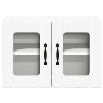 Mobile in vetro da parete LUCCA 2 pcs Bianco 60 x 31 x 40 cm