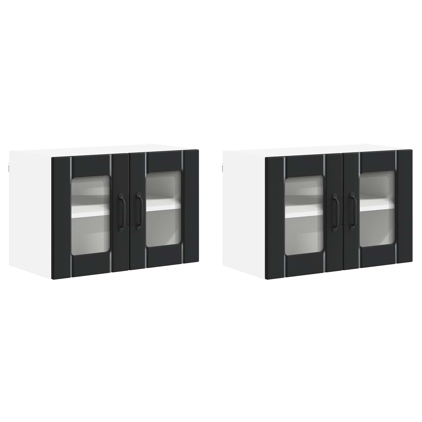 Pannello lavastoviglie Lucca 2 pcs Nero 60 x 31 x 40 cm | homemem39