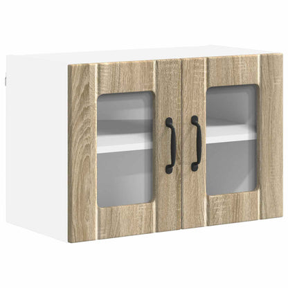 Mobile in vetro da parete LUCCA Rovere Sonoma 60 x 31 x 40 cm