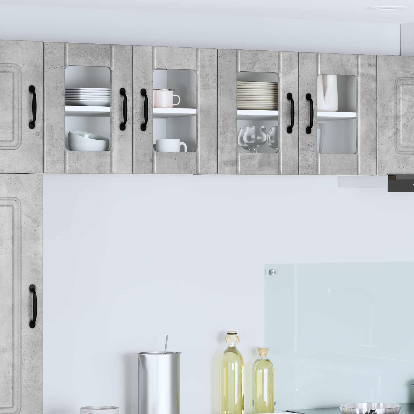 Pannello lavastoviglie Lucca Grigio Cemento 60 x 31 x 40 cm | homemem39