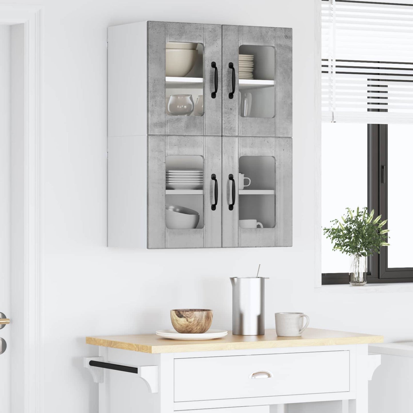 Pannello lavastoviglie Lucca 2 pcs Grigio Cemento | homemem39