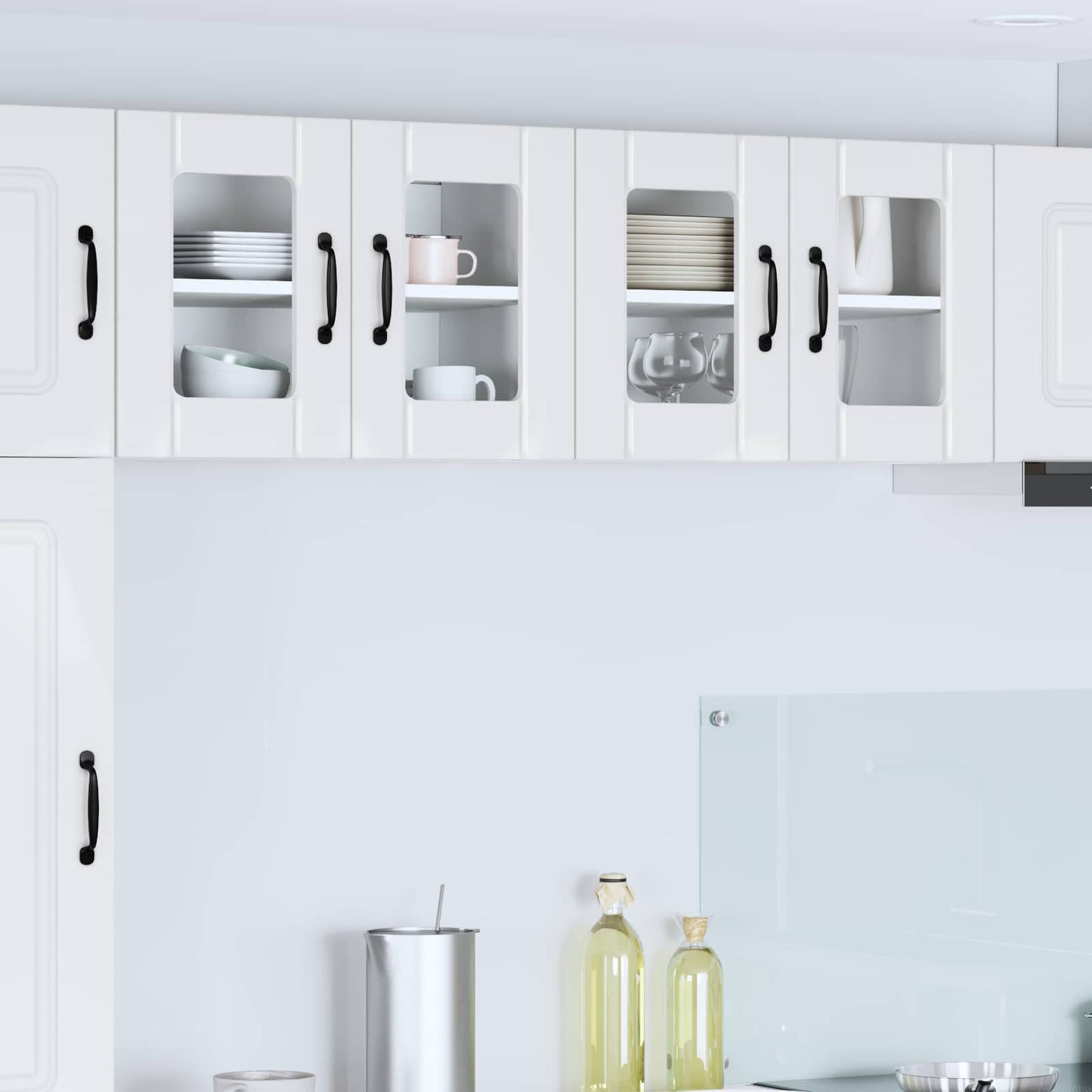 Pannello lavastoviglie Lucca 2 pcs Bianco Lucido | homemem39