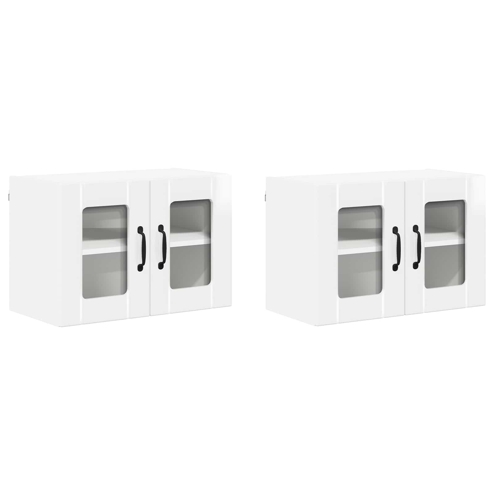 Pannello lavastoviglie Lucca 2 pcs Bianco Lucido | homemem39