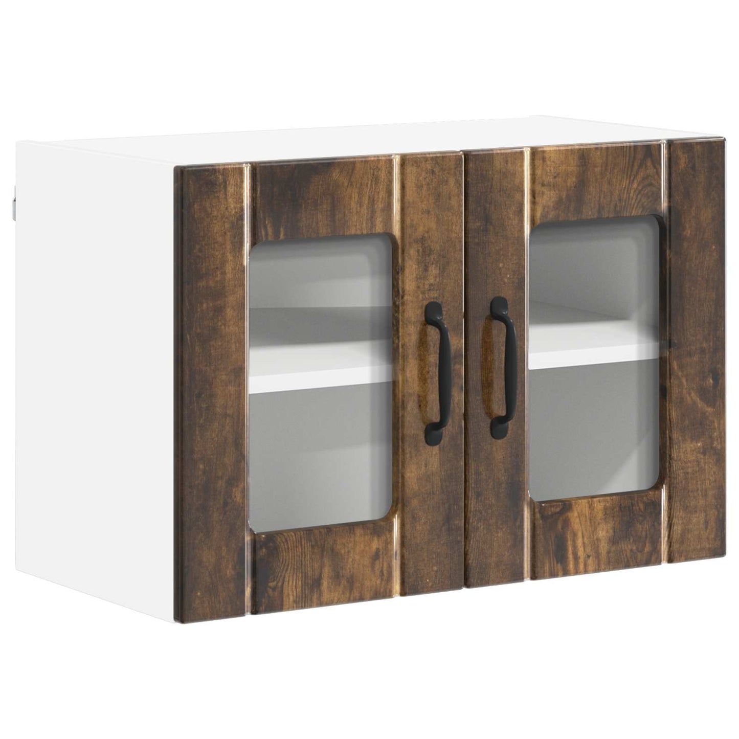 Mobile in vetro da parete LUCCA Rovere Fumo 60 x 31 x 40 cm