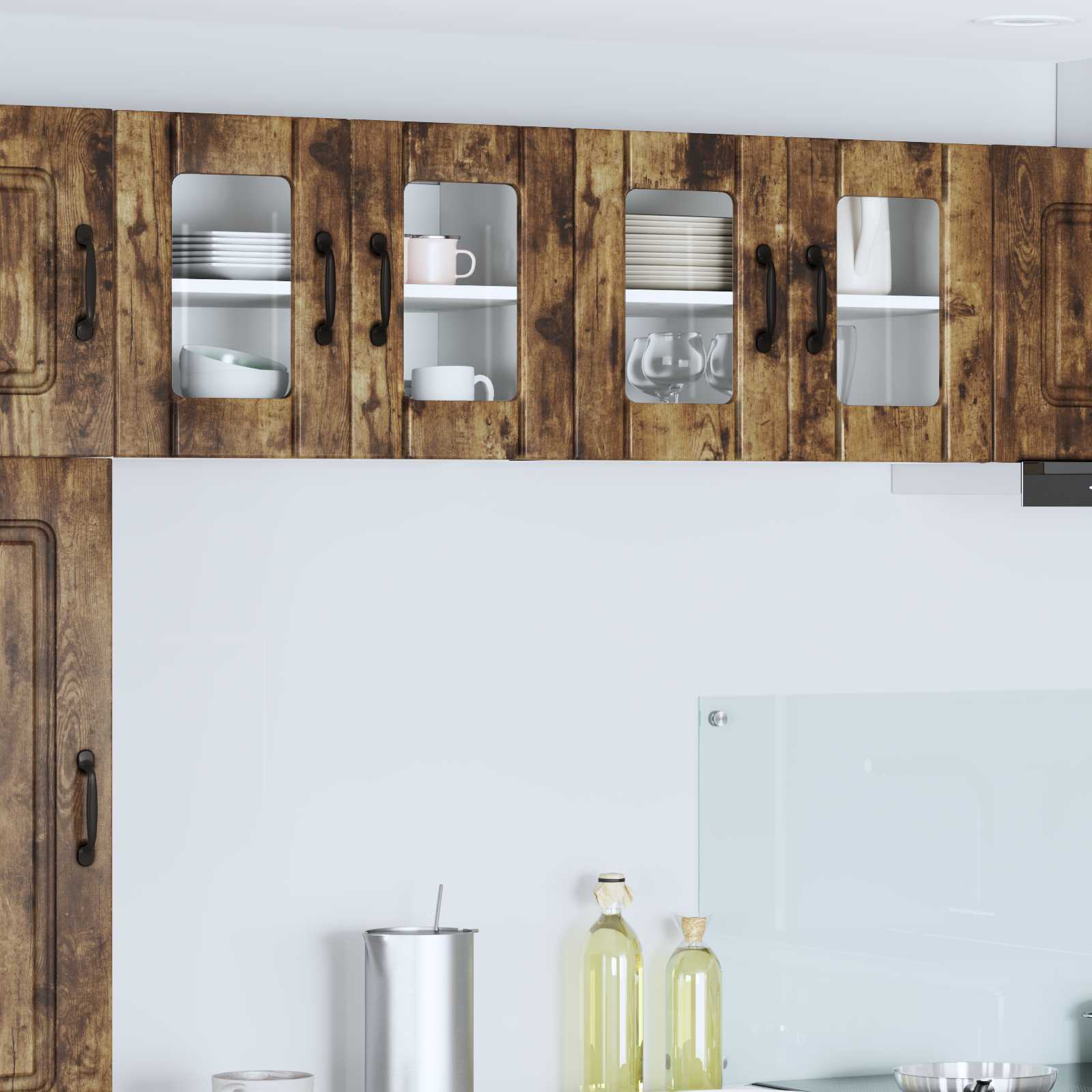Pannello lavastoviglie Lucca 2 pcs Rovere Fumo 60 x 31 x 40 cm | homemem39