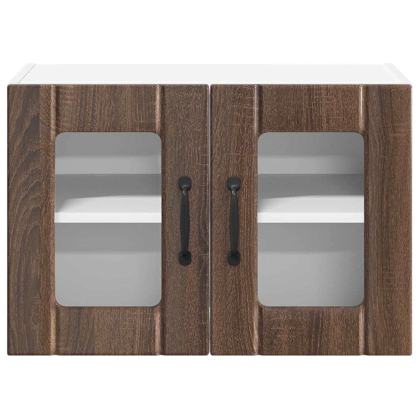 Armadi a pareti per cucina con porta Lucca 2 pcs Rovere Marrone | homemem39