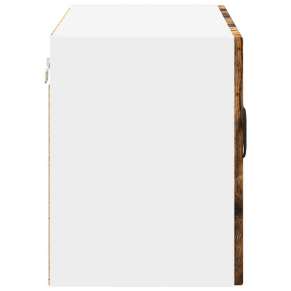 Mobile in vetro da parete LUCCA Legno antico 60 x 31 x 40 cm