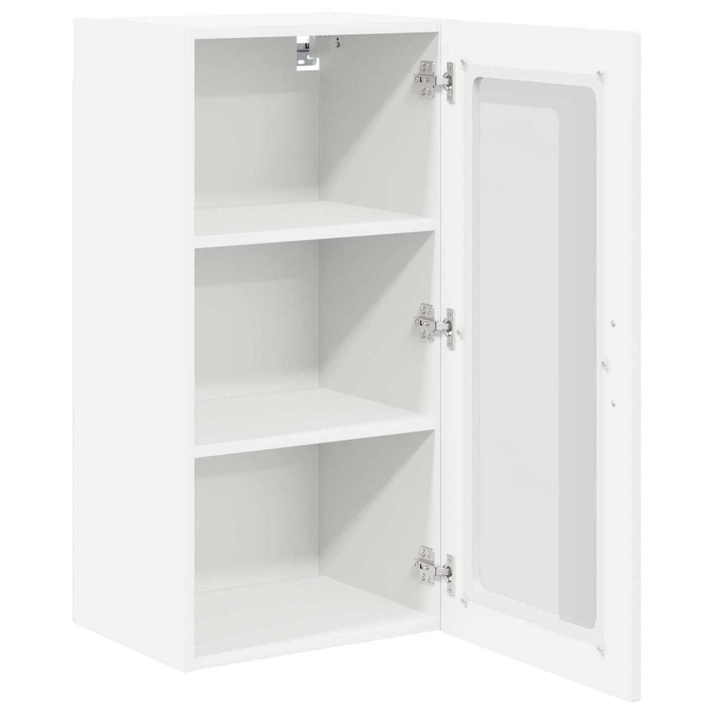 Mobile in vetro da parete LUCCA 2 pcs Bianco 40 x 31 x 80 cm