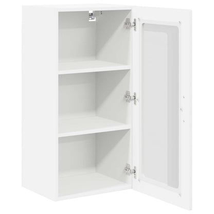 Mobile in vetro da parete LUCCA 2 pcs Bianco 40 x 31 x 80 cm