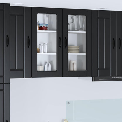 Pannello lavastoviglie Lucca 2 pcs Nero 40 x 31 x 80 cm | homemem39