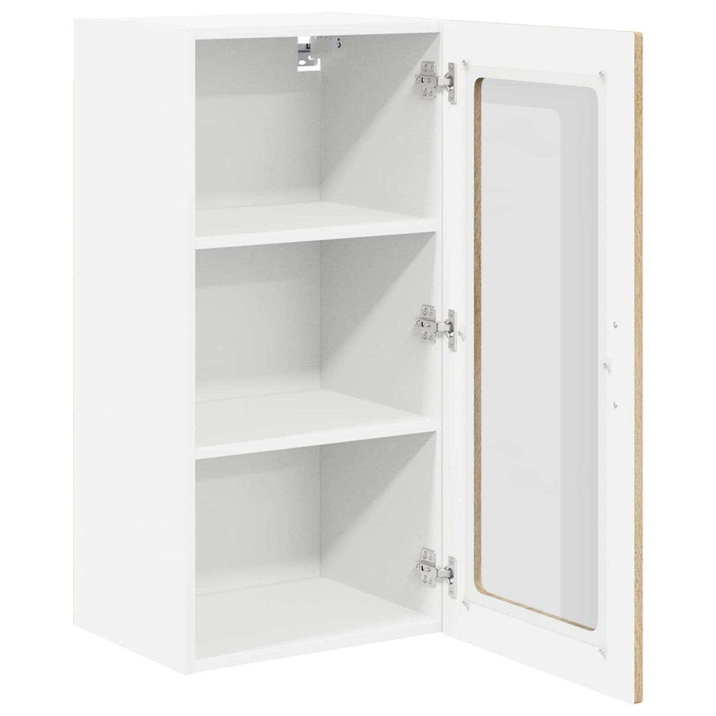 Mobile in vetro da parete LUCCA 2 pcs Rovere Sonoma