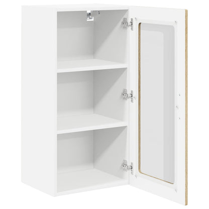 Mobile in vetro da parete LUCCA 2 pcs Rovere Sonoma