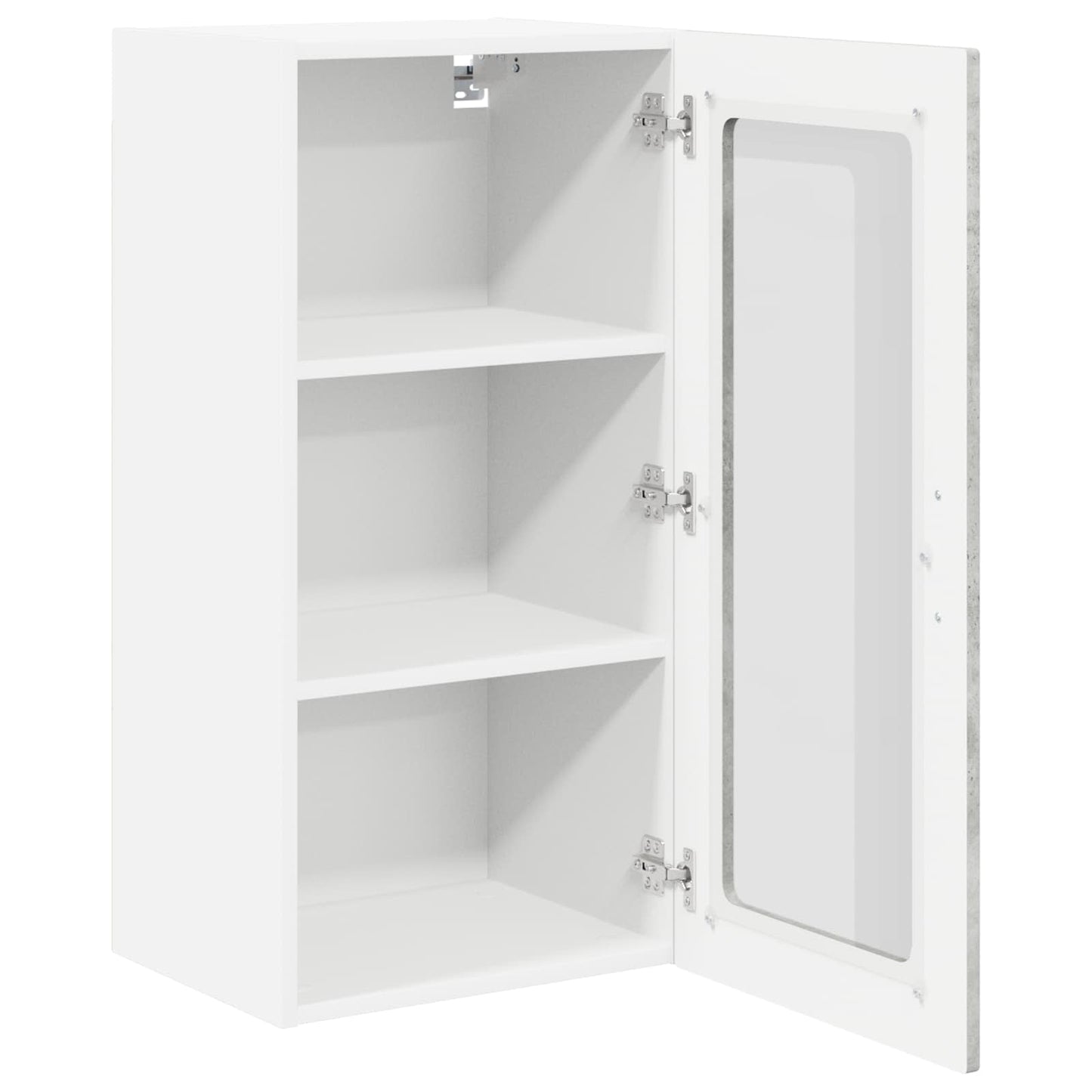 Mobile in vetro da parete LUCCA 2 pcs Grigio Cemento