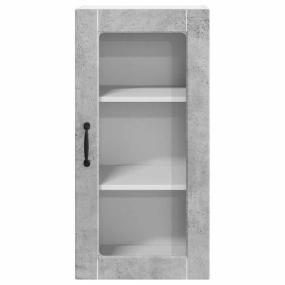 Mobile in vetro da parete LUCCA 2 pcs Grigio Cemento