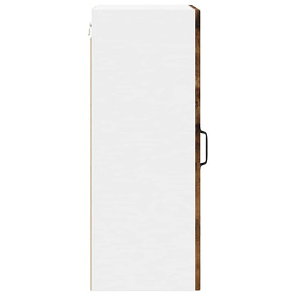 Mobile in vetro da parete LUCCA 2 pcs Rovere Fumo