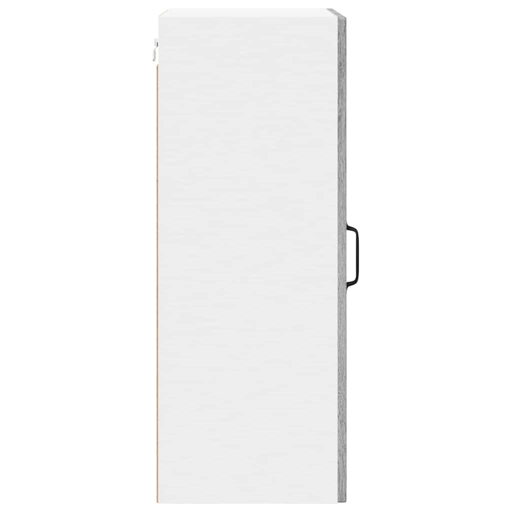Mobile in vetro da parete LUCCA 2 pcs Grigio Sonoma