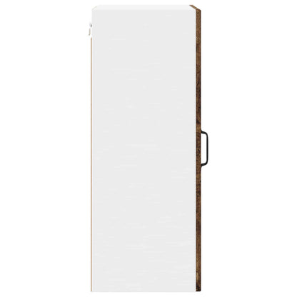 Mobile in vetro da parete LUCCA 2 pz Legno antico