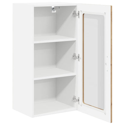 Mobile in vetro da parete LUCCA 2 pcs Rovere Artigianale