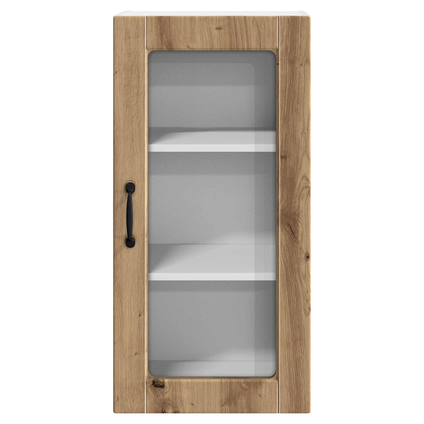 Mobile in vetro da parete LUCCA 2 pz Rovere Artigianale